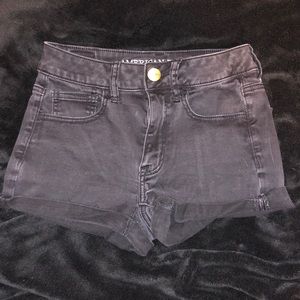 American Eagle Black Shorts Super Super Stretch